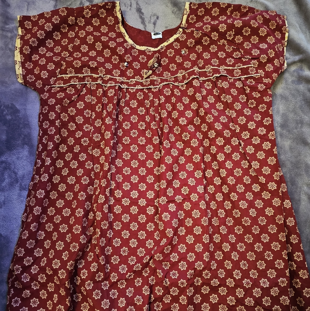 Ethnic Maxi Dress | Women's Dress | Pink and Blue| New, never worn